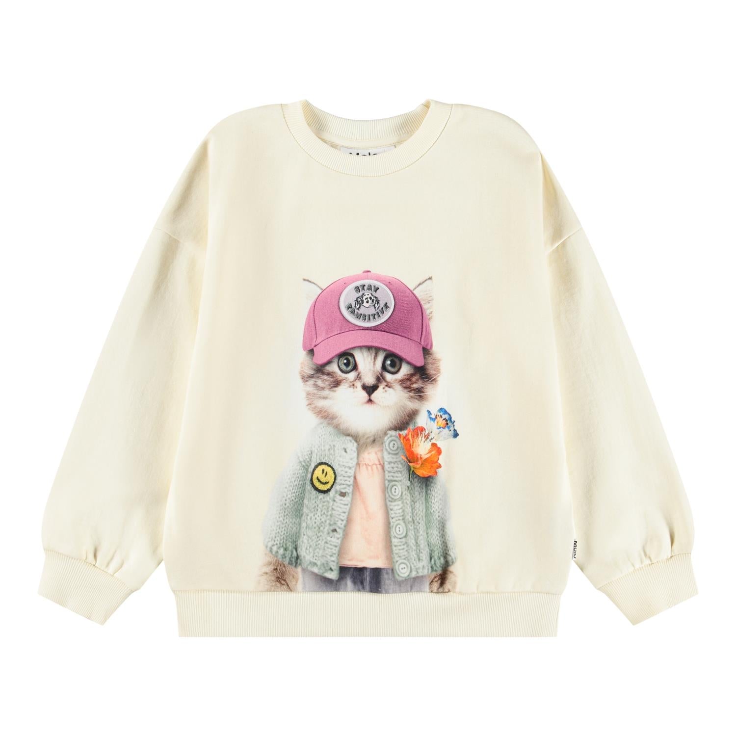 MOLO 4-12ÅR Maxi Sweatshirt Krem