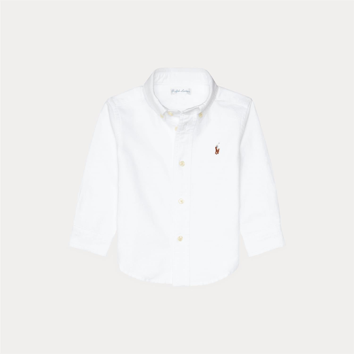 RALPH LAUREN Baby 0-24mnd. Oxford Skjorte,Baby Hvit