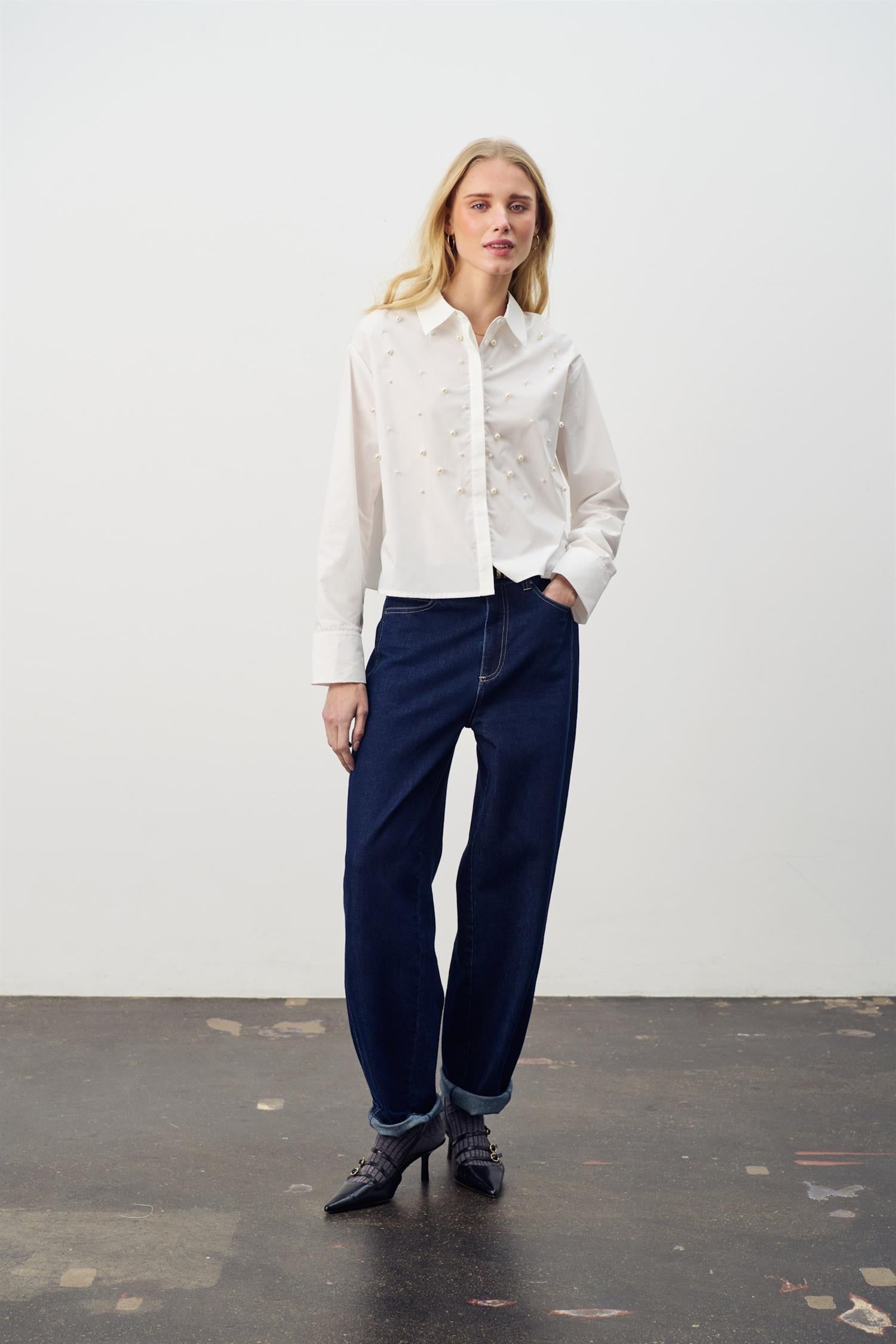 SAINT TROPEZ Lupina Shirt Hvit