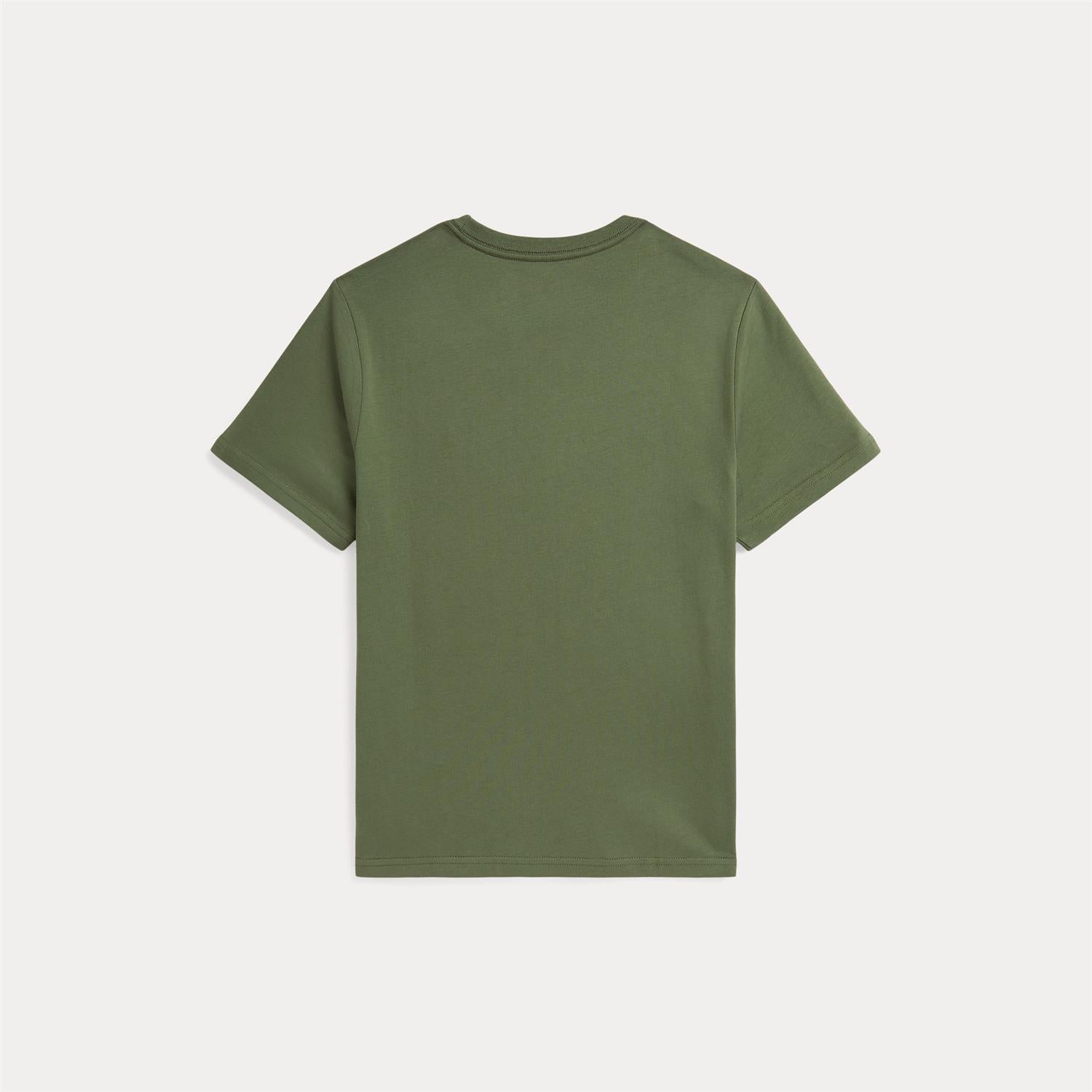 RALPH LAUREN 8-16År T-skjorte liten logo Oliven