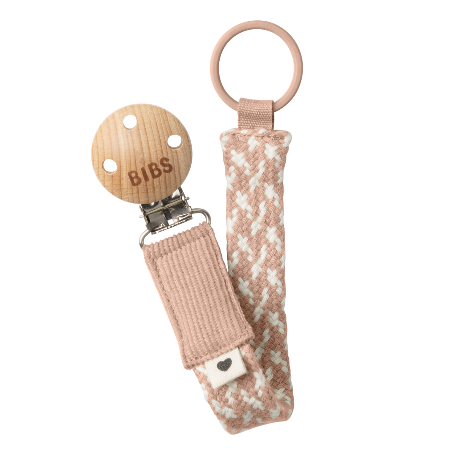 BIBS Pacifier Clip Gammelrosa