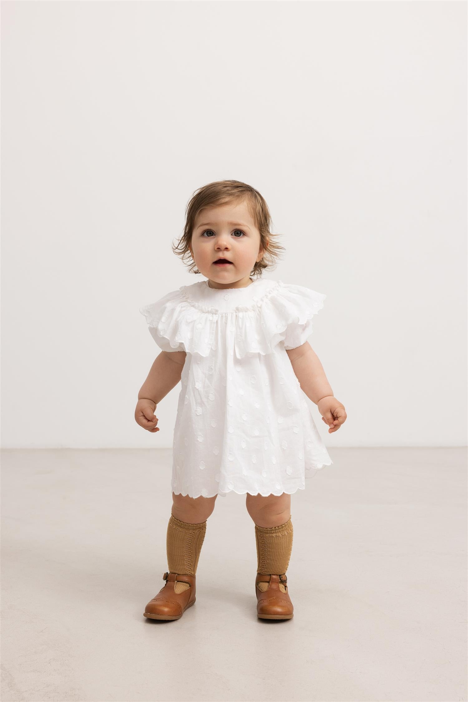 MARMAR COPENHAGEN Delsa Dress Dots,Baby Krem