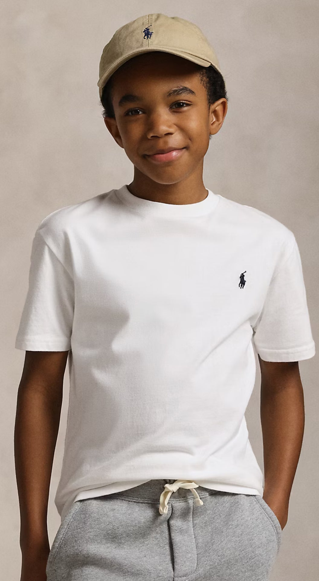 RALPH LAUREN 8-16År T-skjorte liten logo Hvit