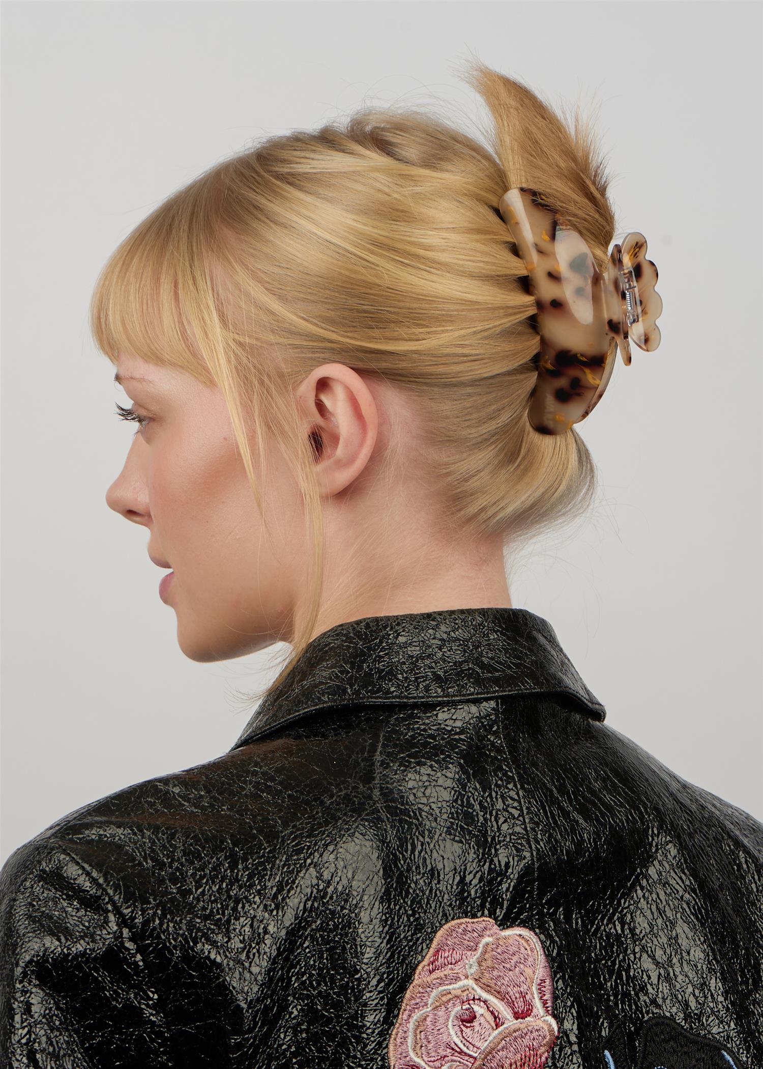SUI AVA Helle pretty big hair grip Champagne