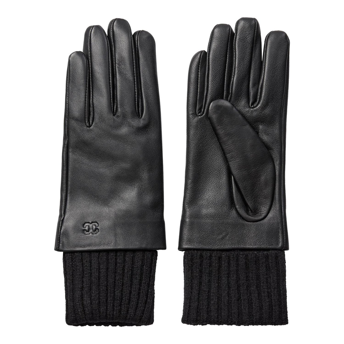 CO´ COUTURE Edmund Leather Gloves Black