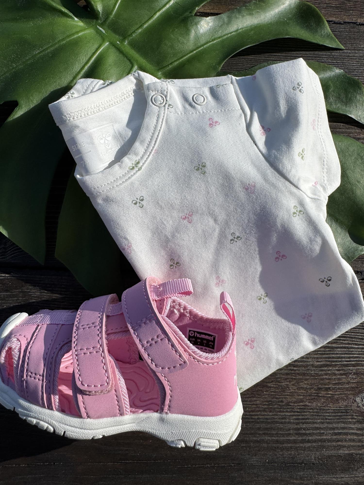 HUMMEL 0-4ÅR Beesy body Krem/Rosa