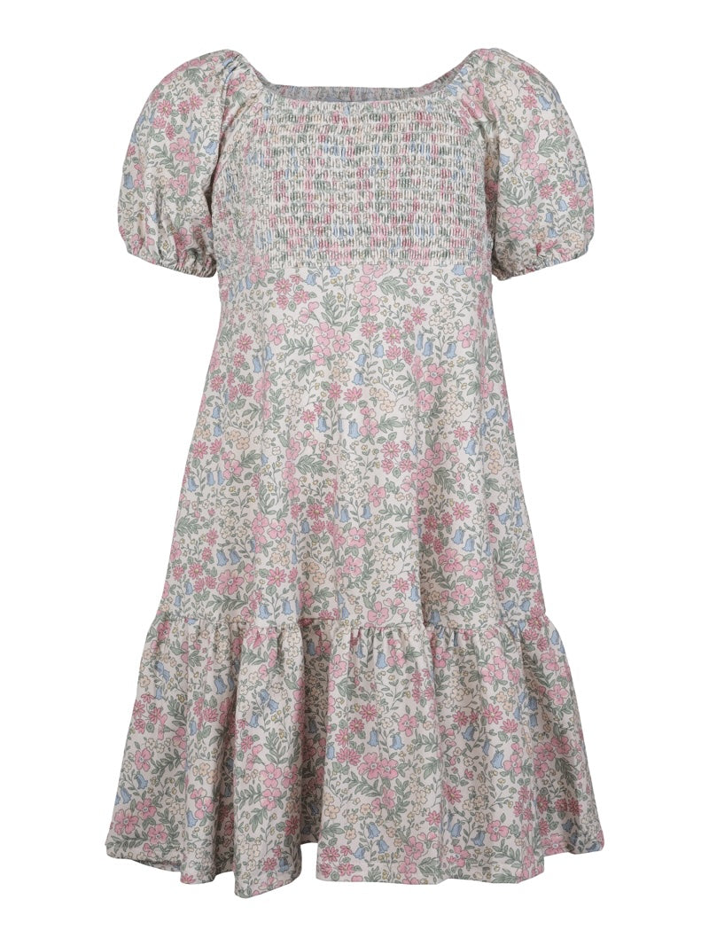 VILJE OG VE Vanja kjole,Blomstret Blå
