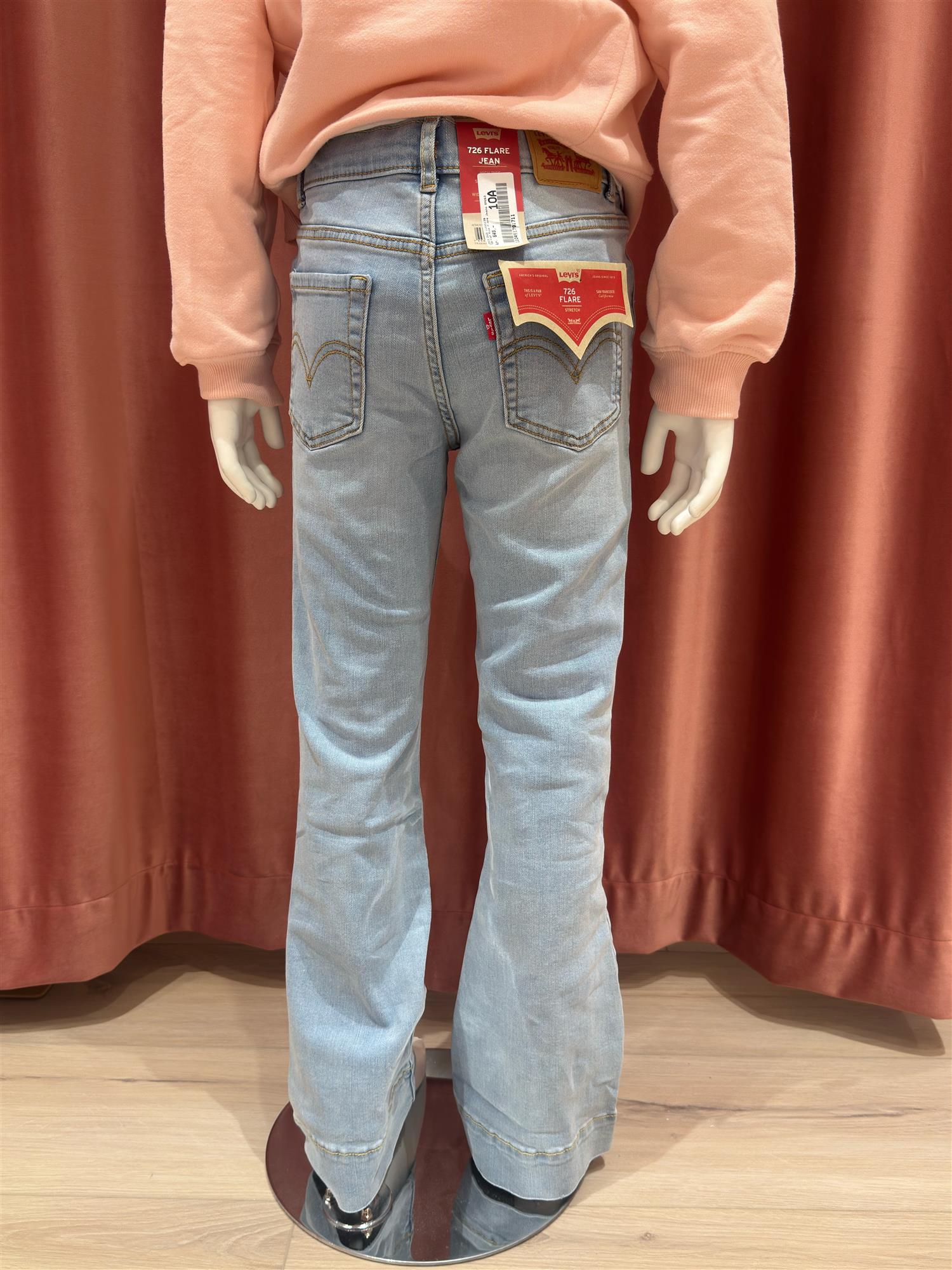 LEVIS 726 High Rise Flare Jeans Lys Denim