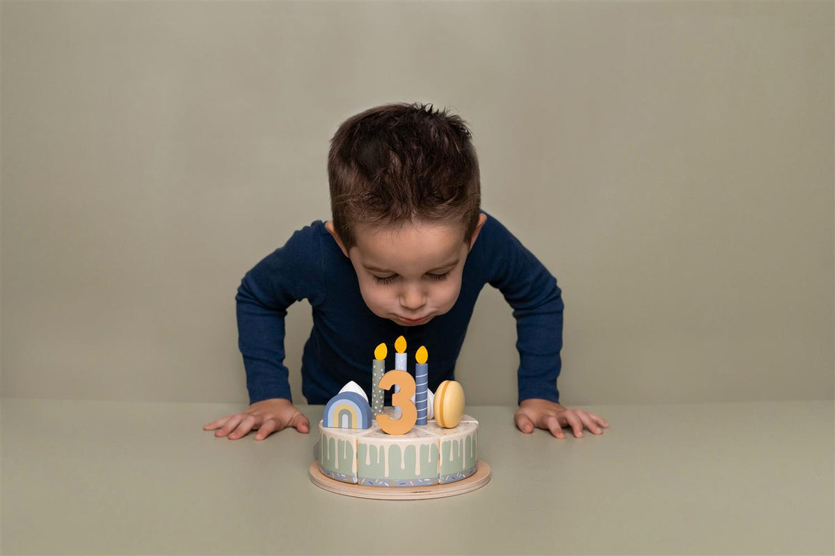 LITTLE DUTCH Bursdagskake,blå