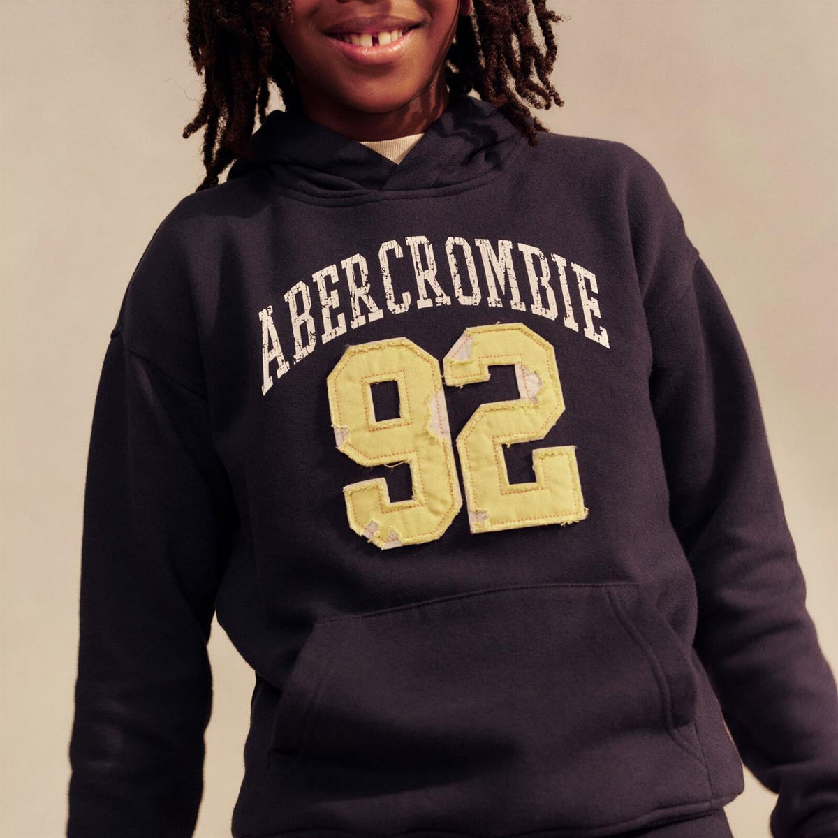 ABERCROMBIE & FITCH Hettegenser Mørkeblå