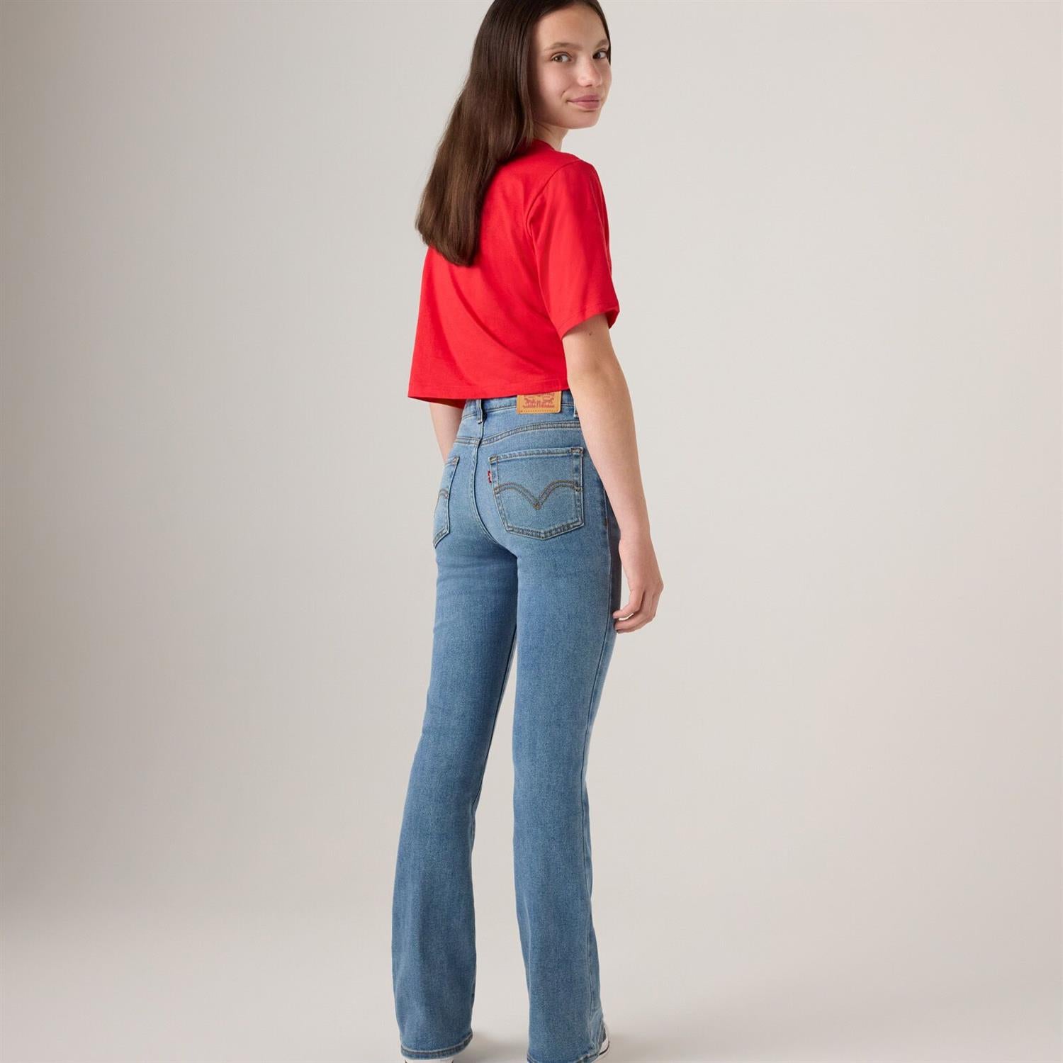 LEVIS 4-14ÅR 726 High Rise Flare Jeans Jeans Blå - Farmor Ingvarda