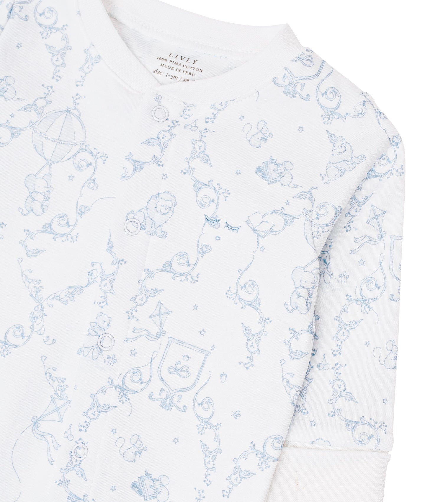 LIVLY Wonderland Overall Hvit/Blå