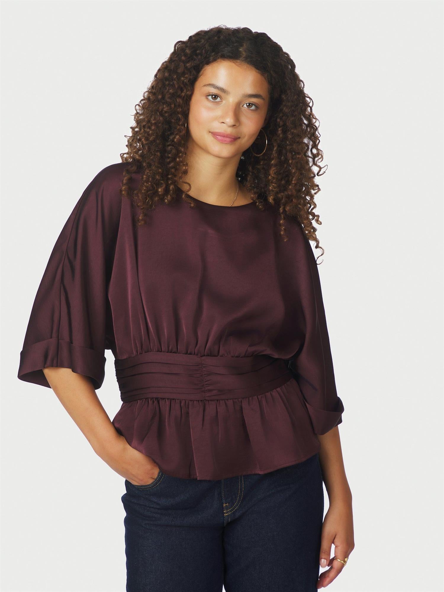 NEO NOIR Annegret Heavy Sateen Blouse