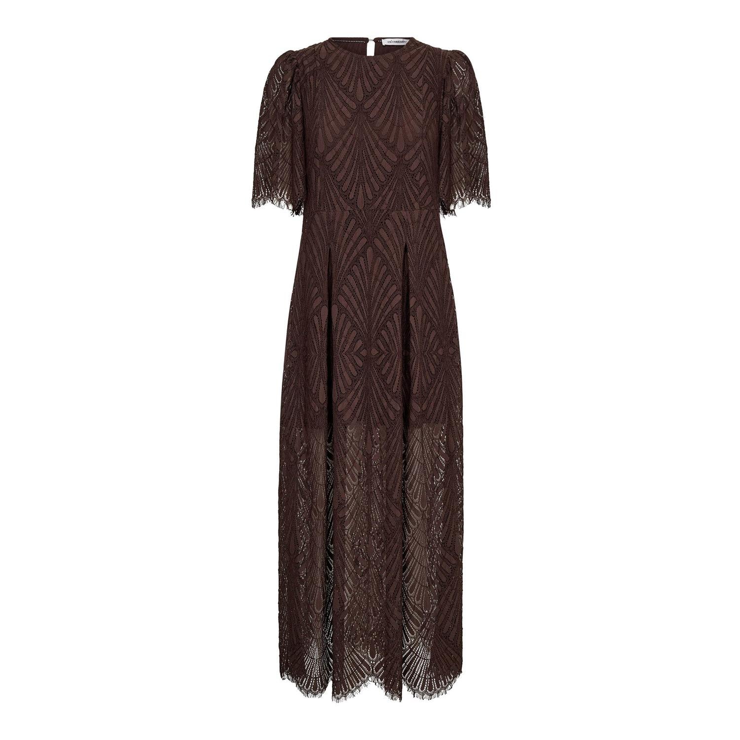 CO´ COUTURE Leti Lace Maxi Dress for dame, lang kjole med blonder og elegant design, perfekt for spesielle anledninger