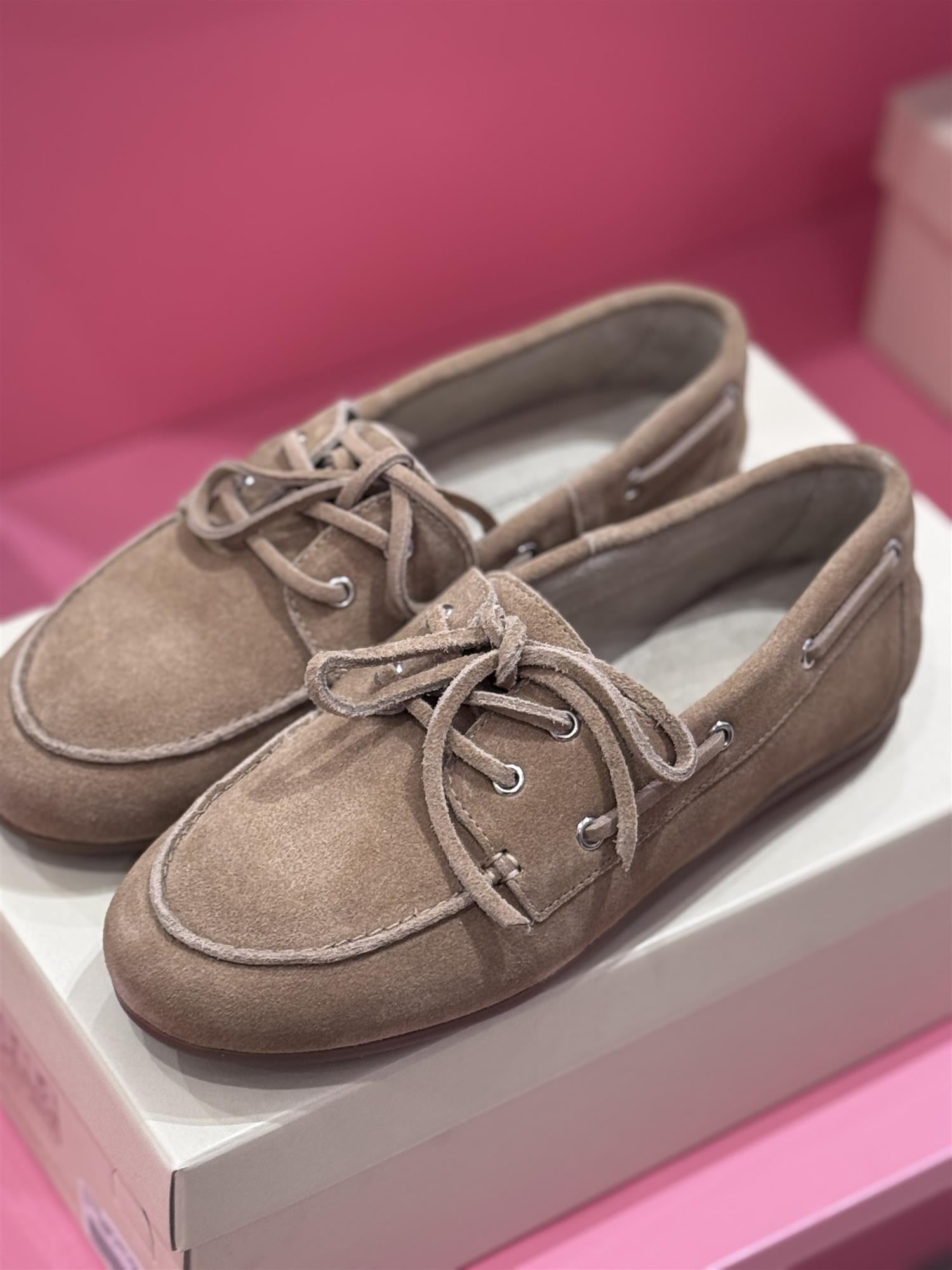 COPENHAGEN SHOES Savannah Suede Loafer Biscuit - Farmor Ingvarda