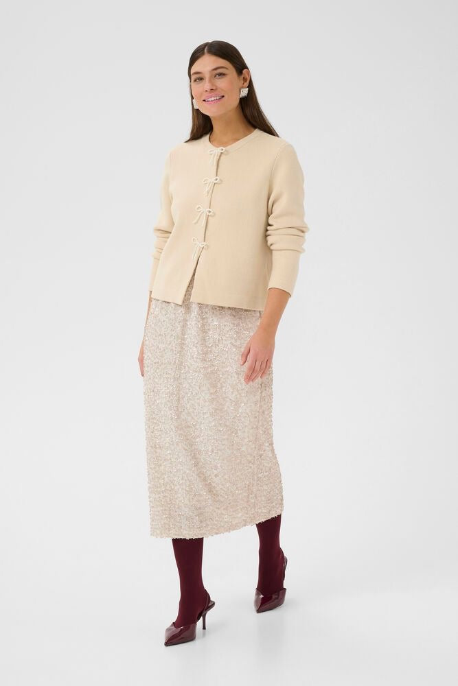 CULTURE Nali Skirt White - Farmor Ingvarda