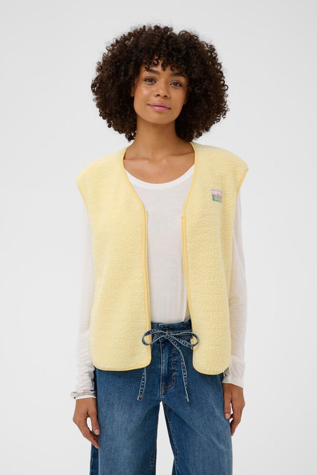CULTURE Catina Teddy Waistcoat - Farmor Ingvarda