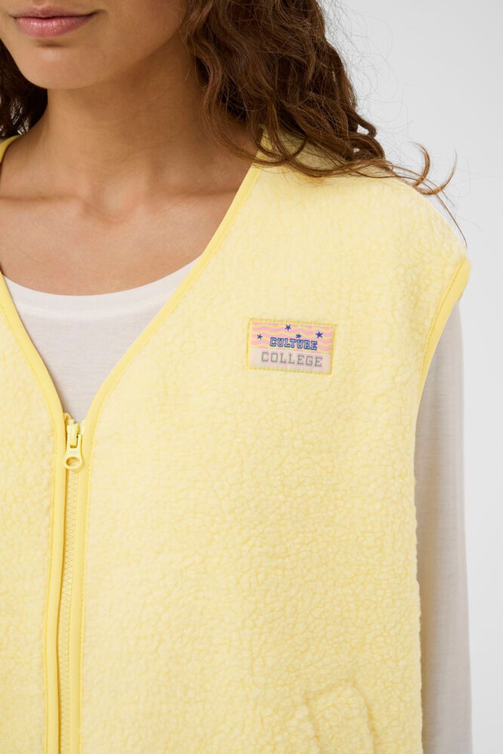 CULTURE Catina Teddy Waistcoat - Farmor Ingvarda