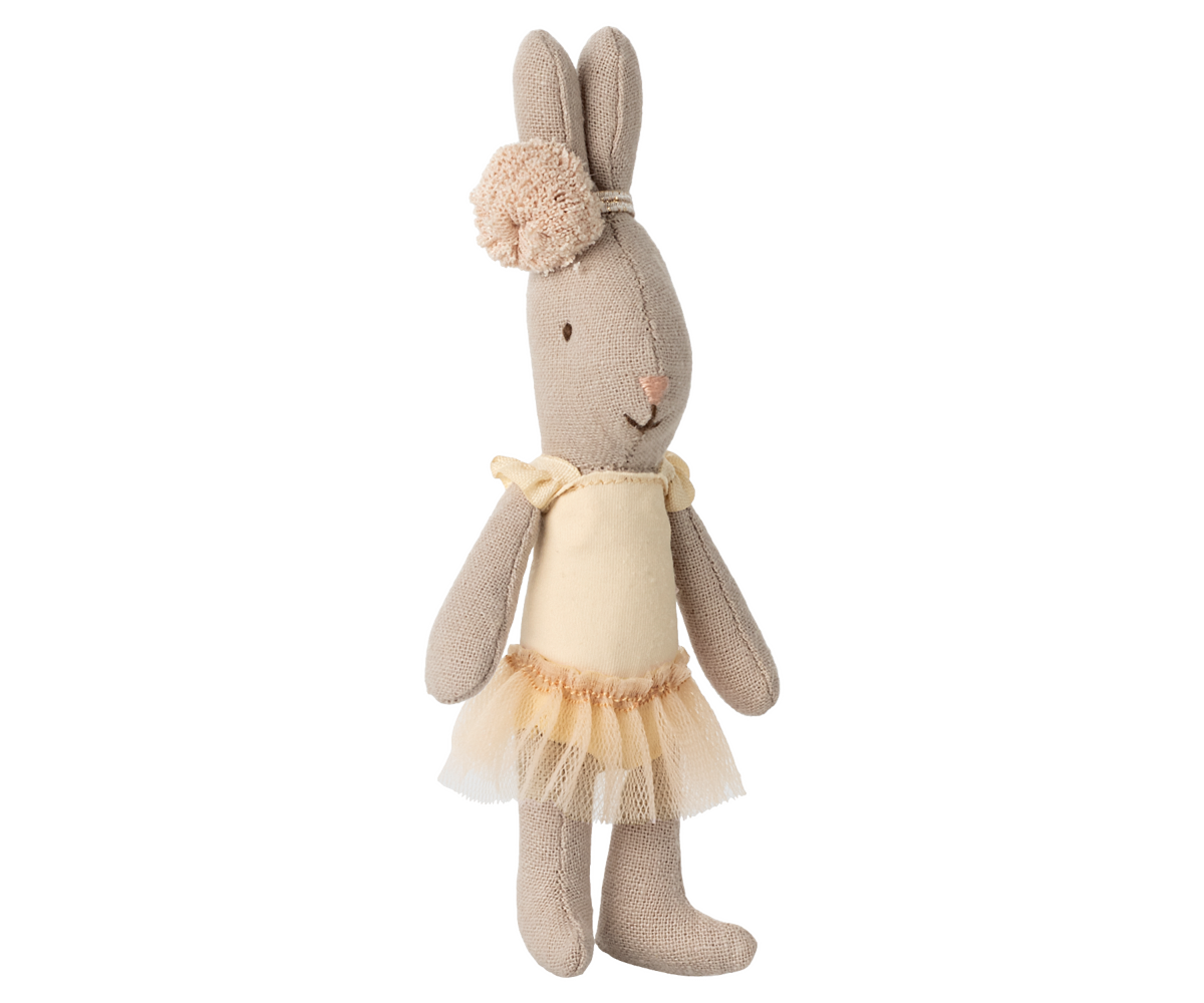 MAILEG Rabbit MICRO,Ballet Suit Krem