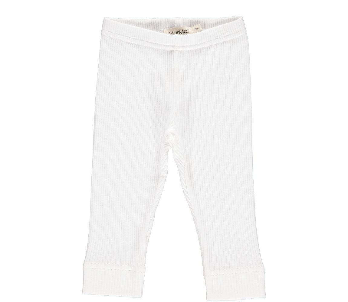 MARMAR COPENHAGEN Leggings rib Hvit