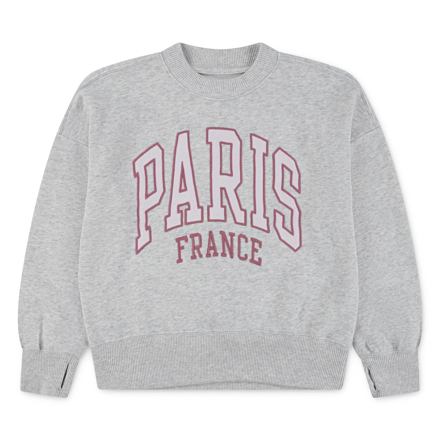 ABERCROMBIE & FITCH Genser Paris Lys Grå Melert