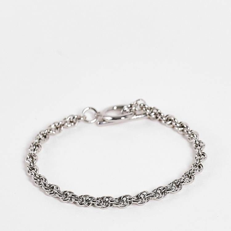 Orelia Rope Chain Bracelet Sølv
