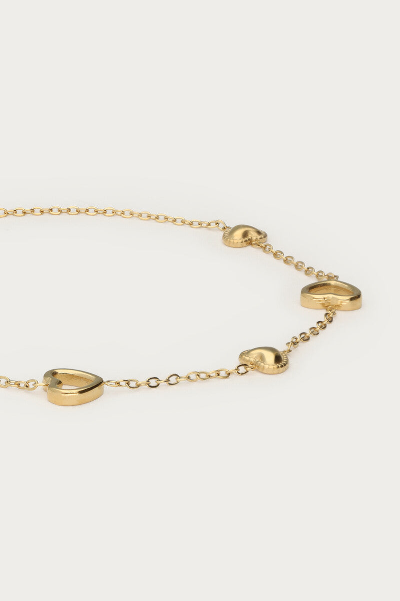 MY JEWELLERY Botanical bracelet with open hearts - Farmor Ingvarda