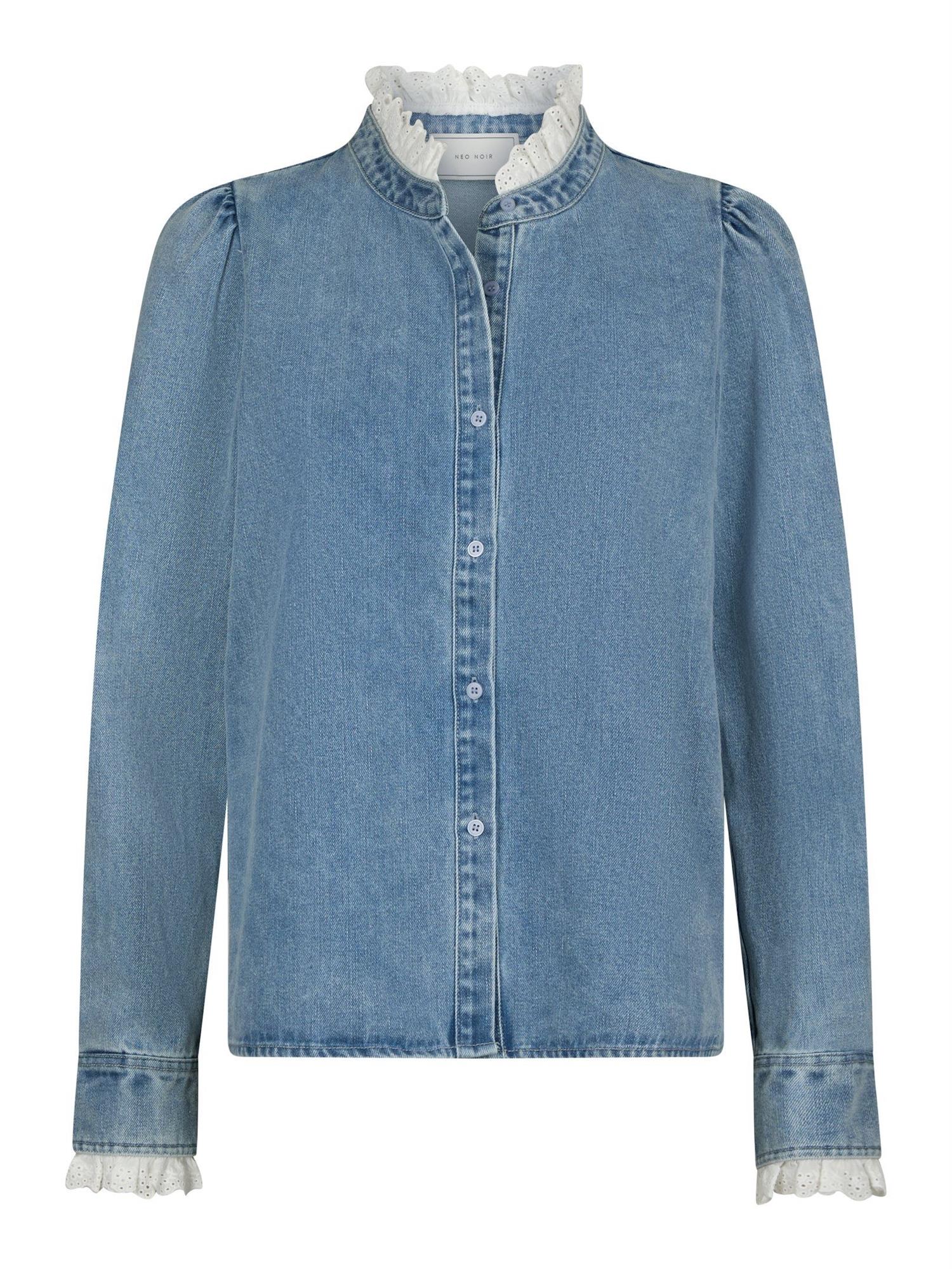 NEO NOIR Imara Denim Shirt