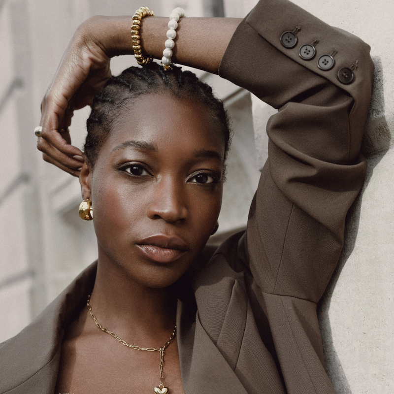 ORELIA Polished hammered hoops Gull