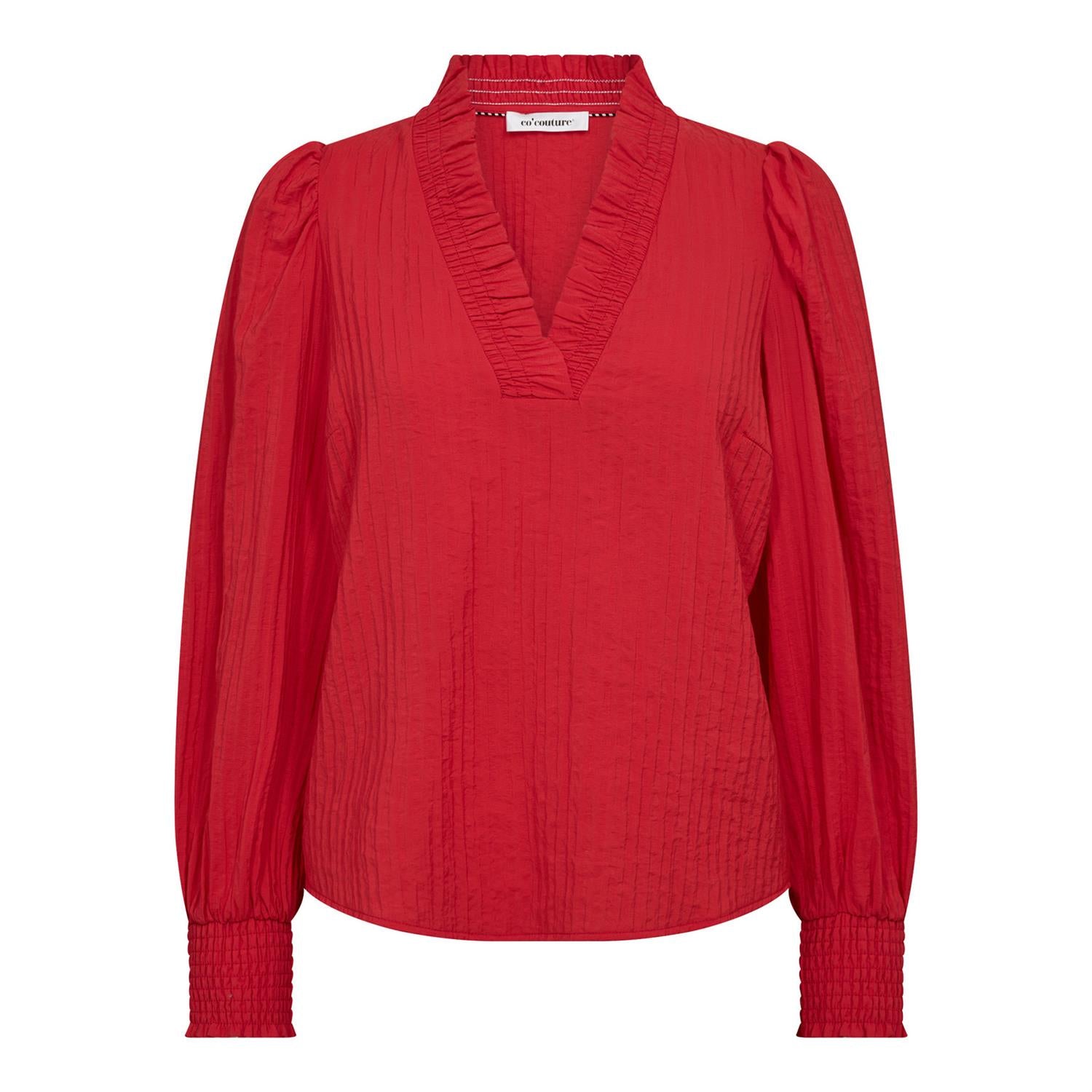 CO´ COUTURE Shina V-Blouse Red