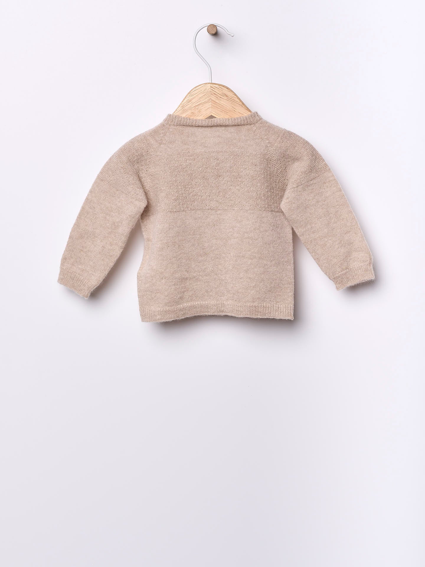 WEDOBLE Strikket jakke,Ull/cashm. Beige