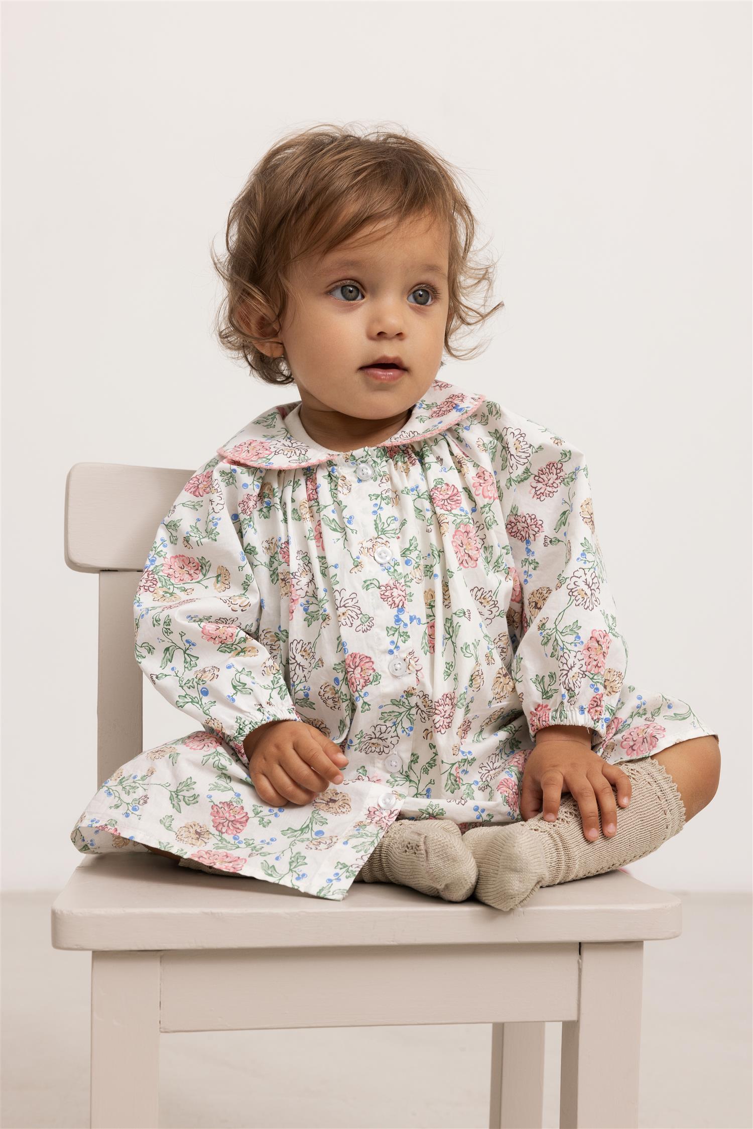 MARMAR COPENHAGEN Dakari Poplin Dress,Baby Blomstret