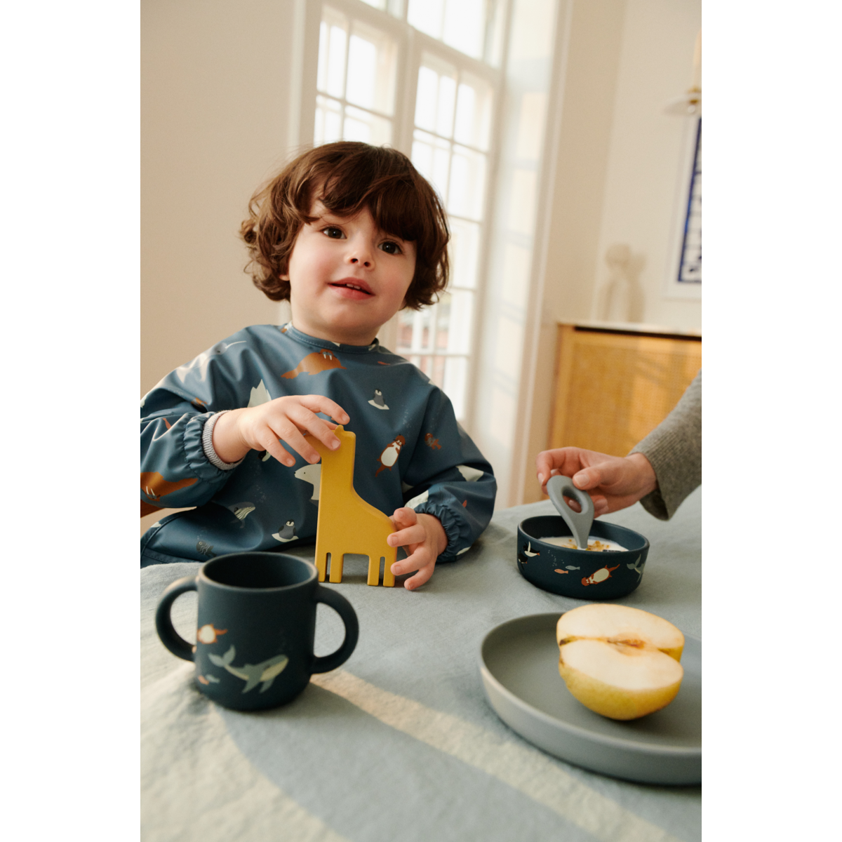 LIEWOOD Vivi Printed Silicone Set,Arctic Sea Petrol