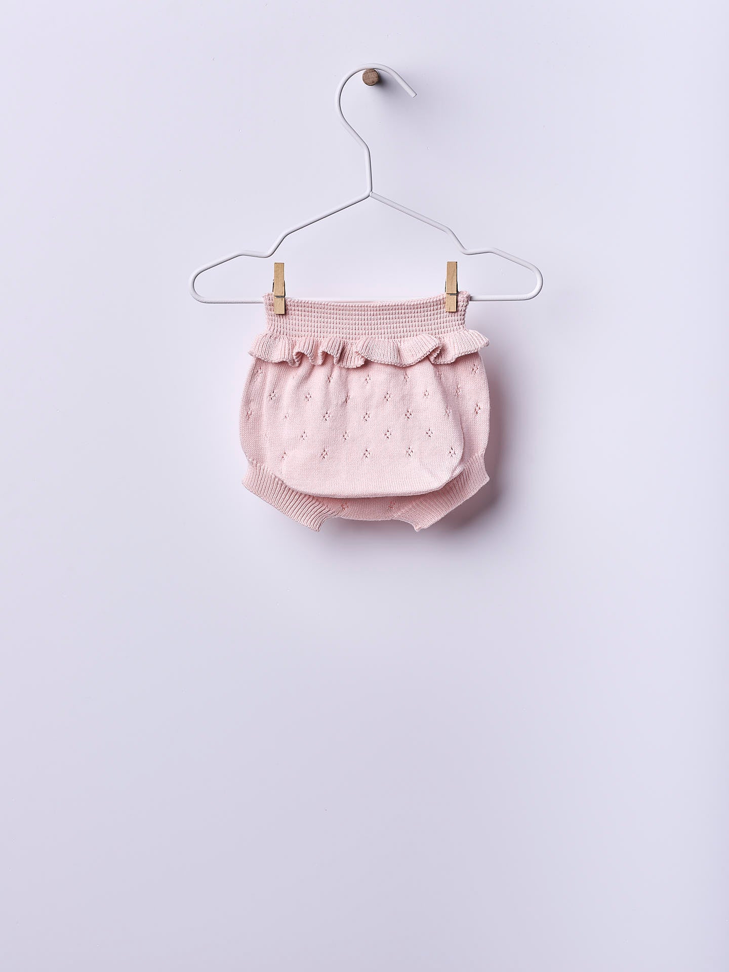 WEDOBLE Strikket Bloomer m/hullmønster Rosa