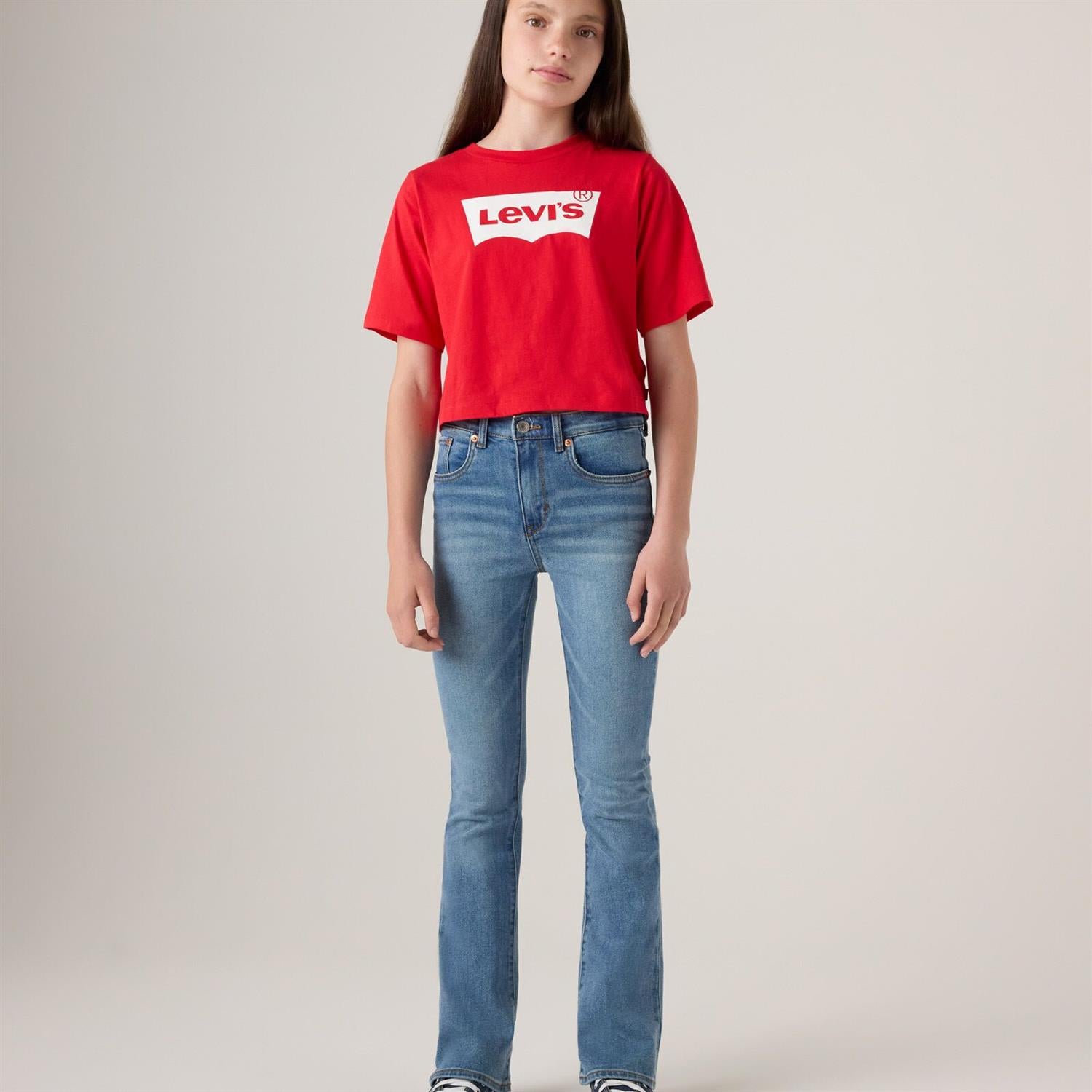 LEVIS 4-14ÅR 726 High Rise Flare Jeans Jeans Blå