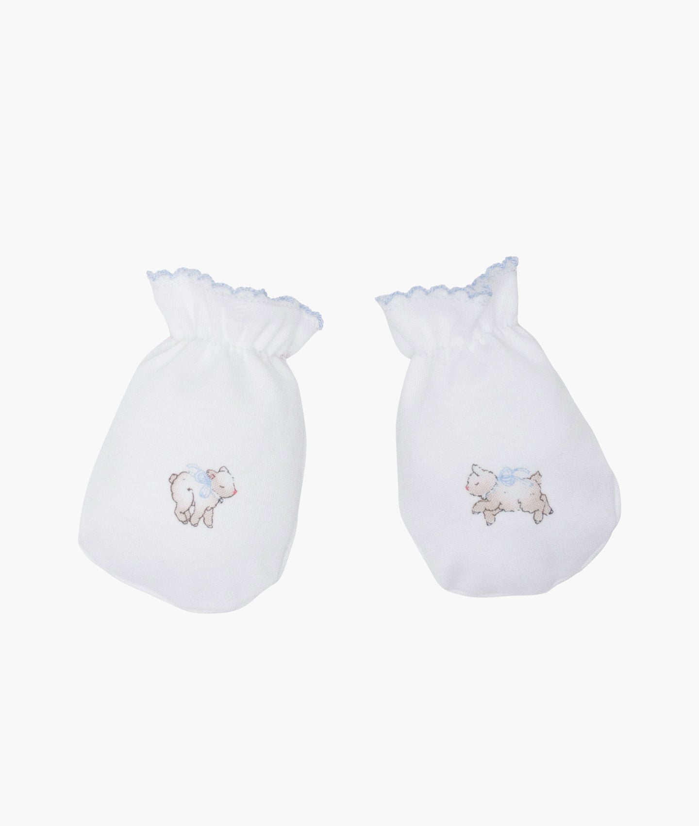 LIVLY Counting Sheep Hand Knits Hvit/Blå