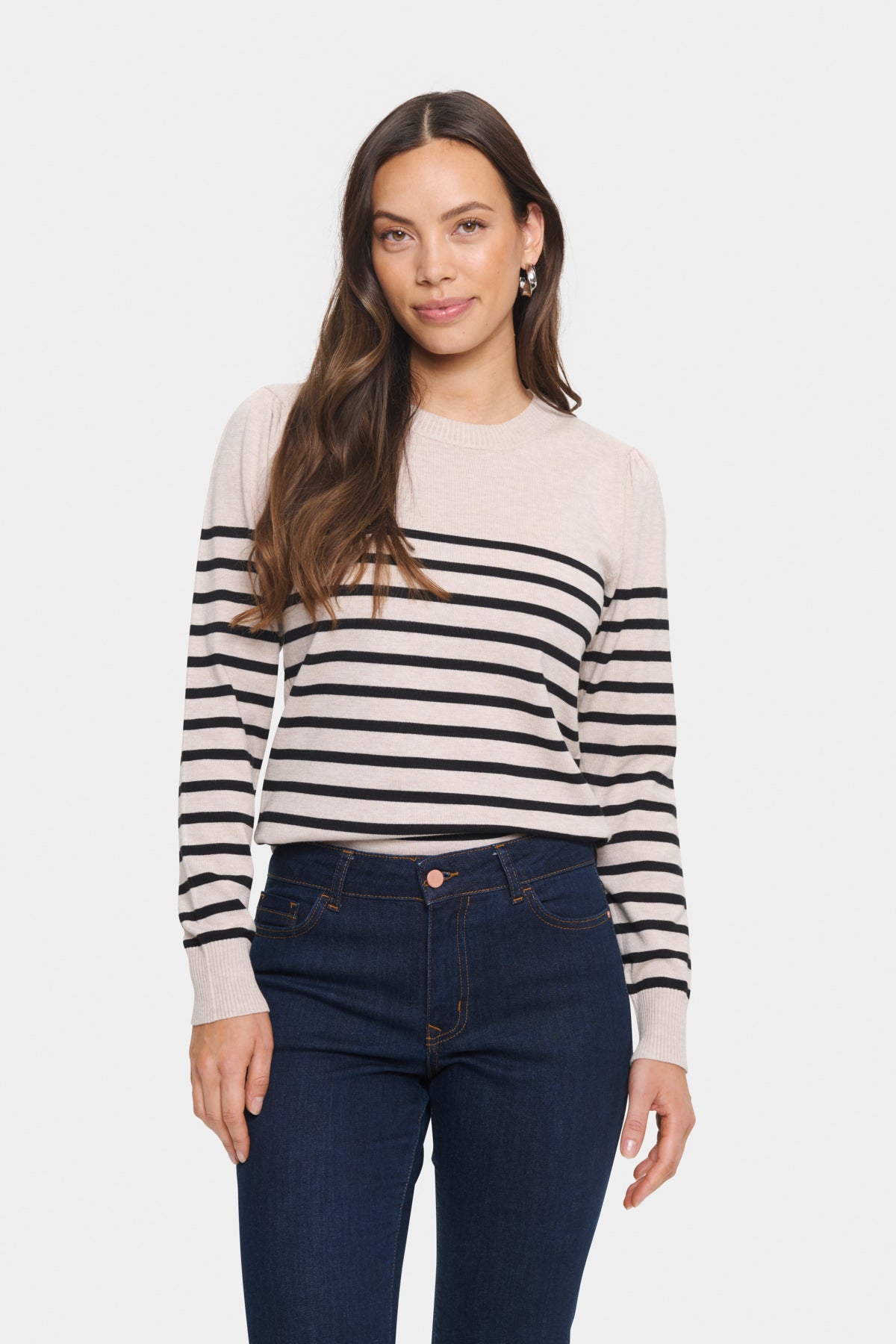 SAINT TROPEZ Mila Striped Pullover