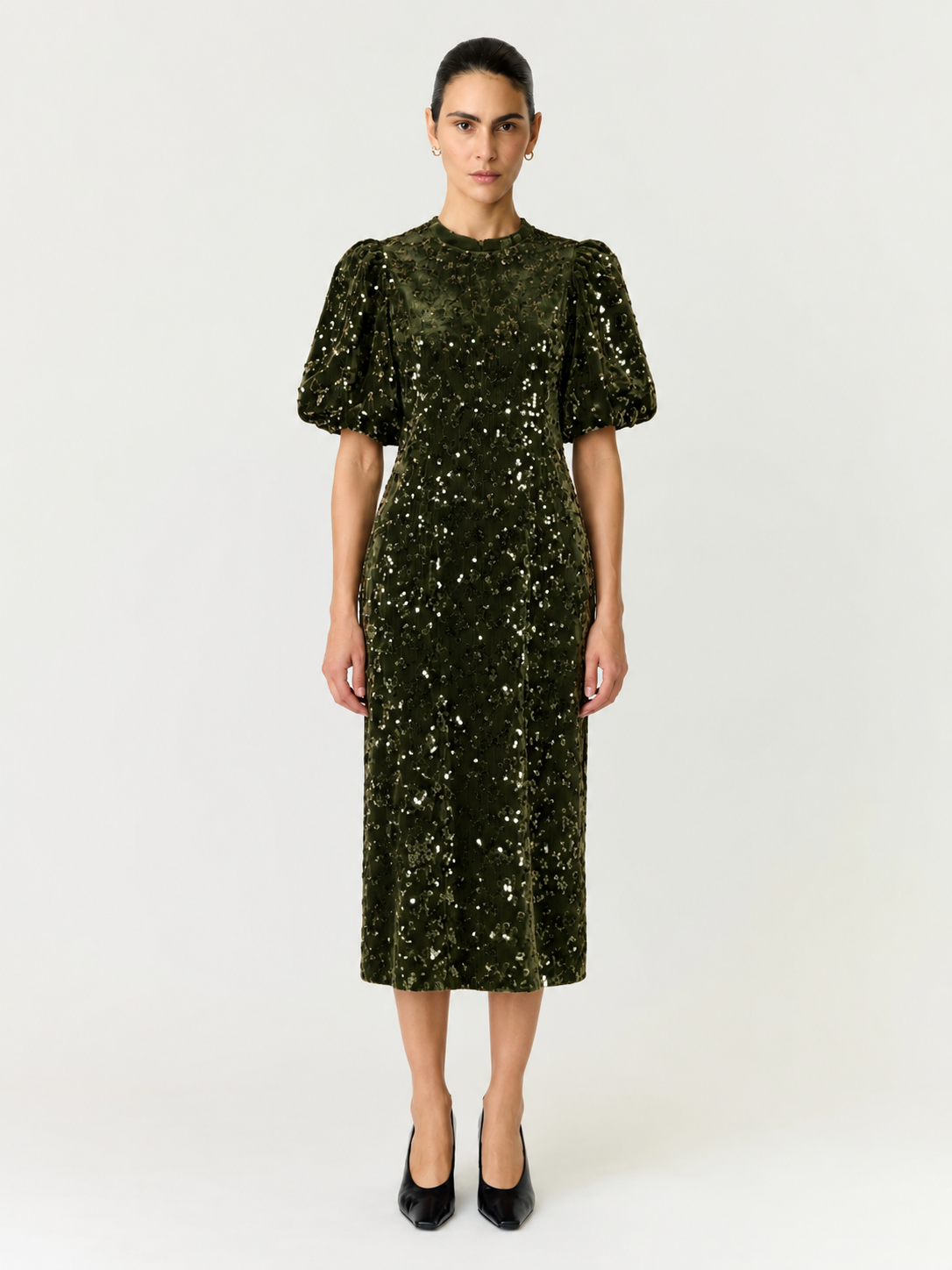 YAS Yassofie 2/4 Sequin Midi Dress