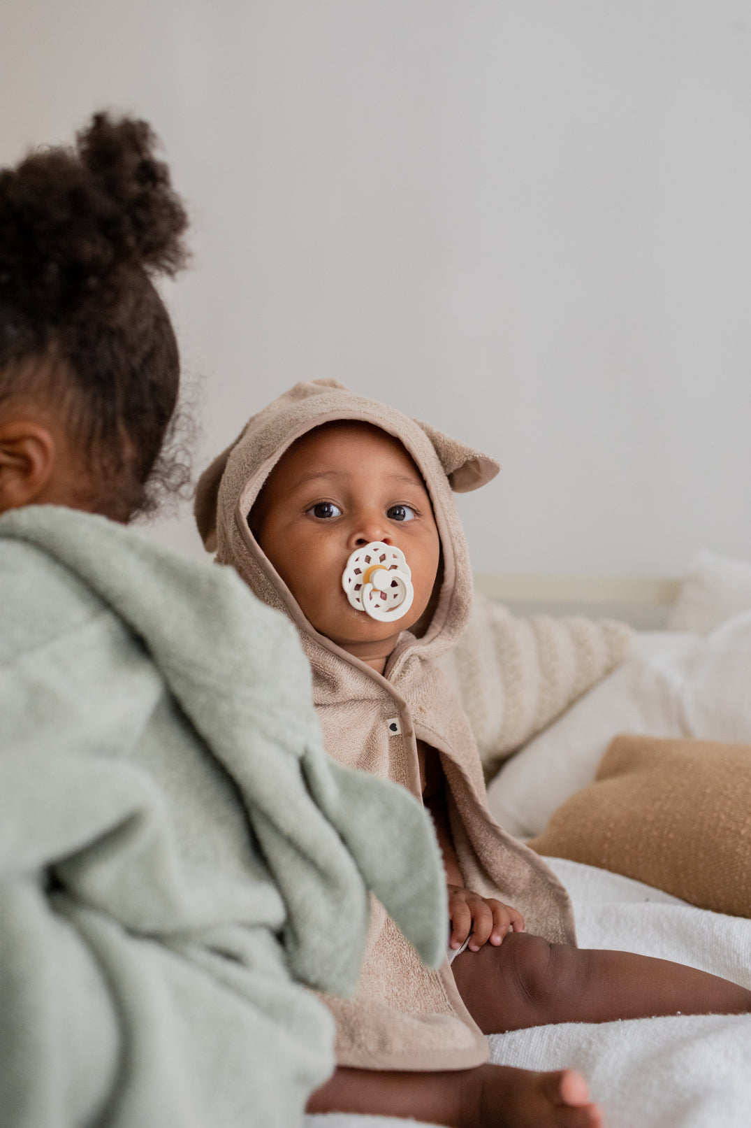 BIBS Boheme smokk str.1,Rund Hvit