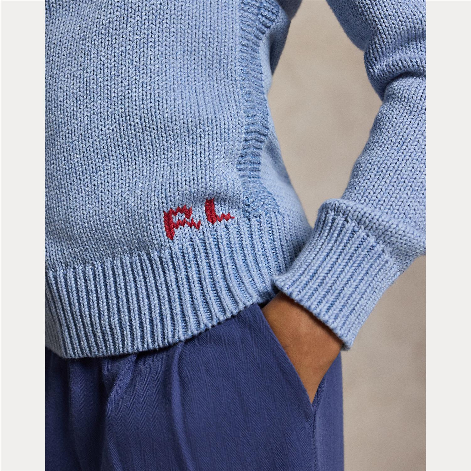 RALPH LAUREN 8-16År Flag CN Sweater