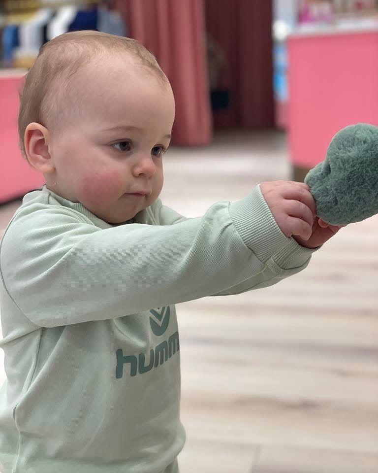 HUMMEL 0-4ÅR Arine crewsuit Pastellgrønn