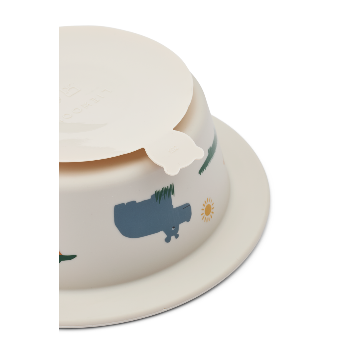 LIEWOOD Peony Printed Suction Bowl 2pk,m/sugekopp