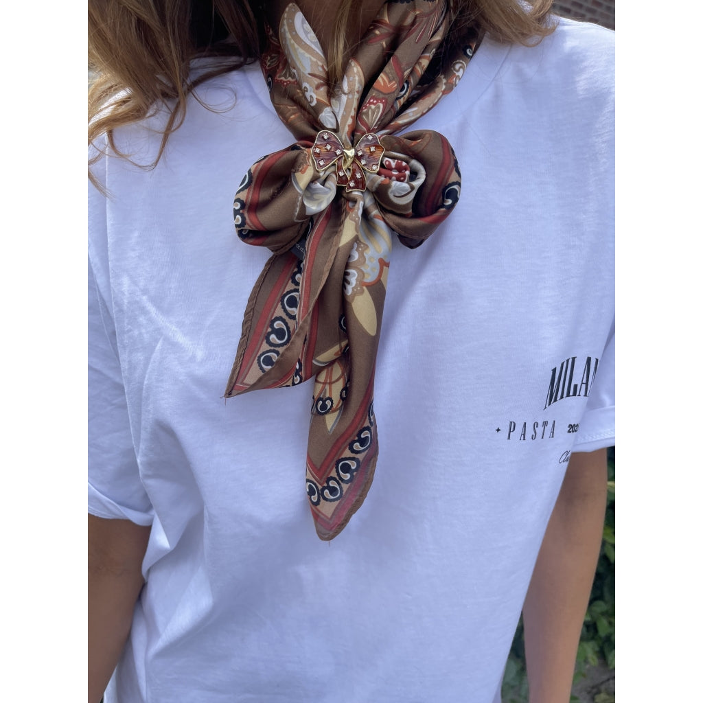 ENDLESS Bandana scarf Brun