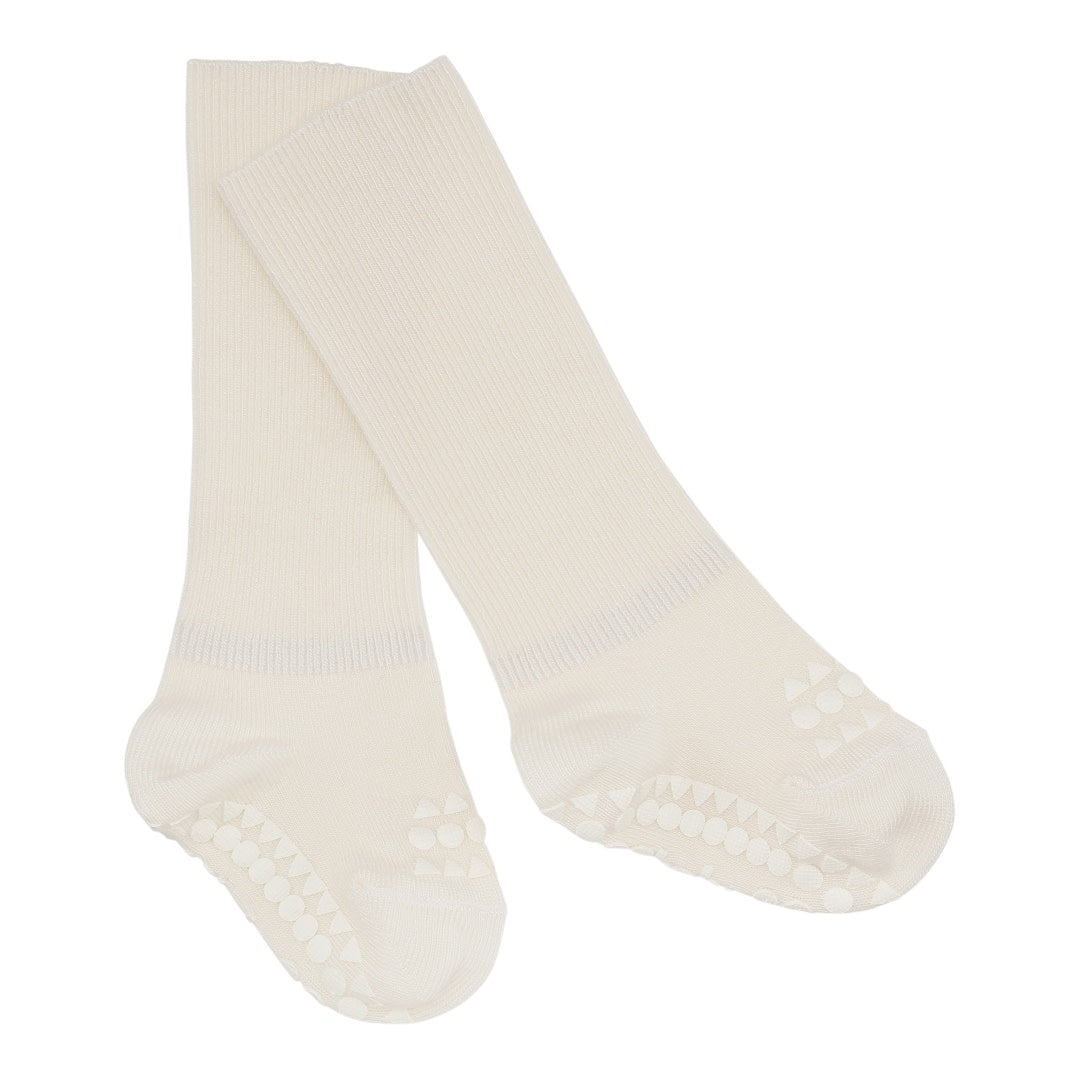 GOBABYGO Sokker m/antiskli,Bambus Offwhite
