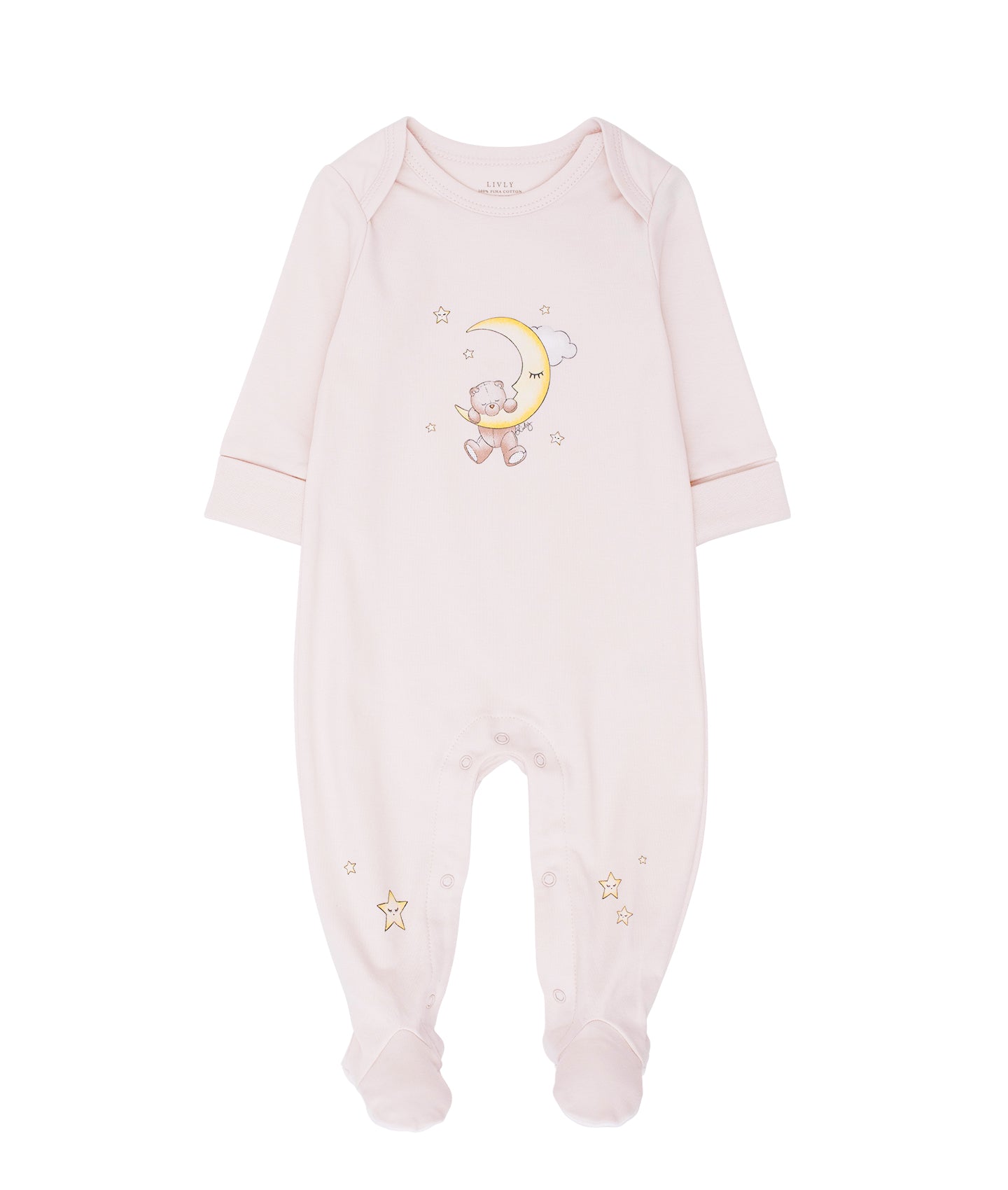 LIVLY Teddy Dreams Cover Footie Dus Rosa