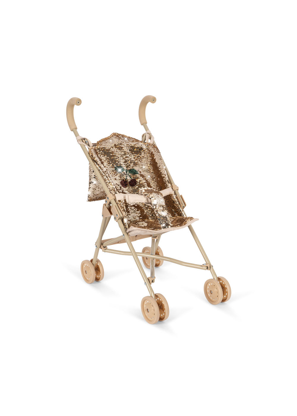KONGES SLØJD Sparkly Doll Stroller,Gull