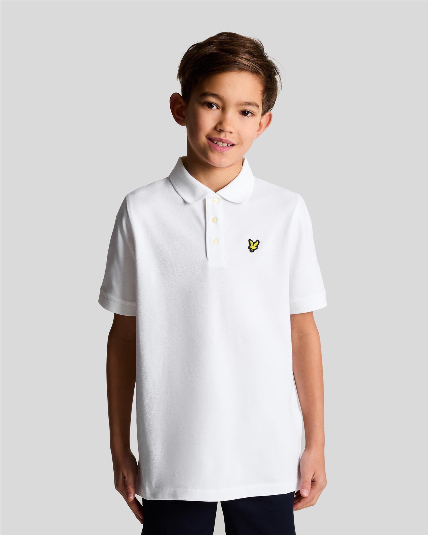 LYLE & SCOTT Polo T-skjorte Hvit