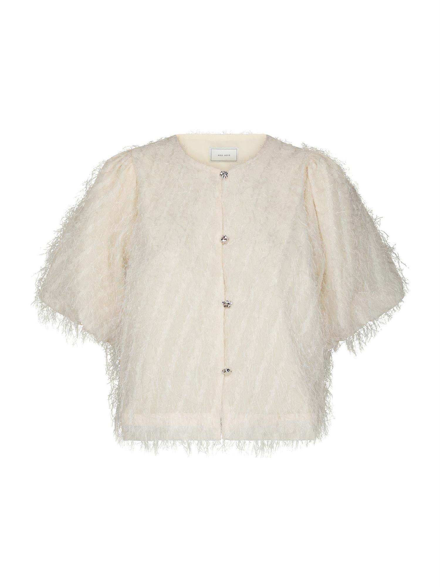 NEO NOIR Aisa Soft Brocade Blouse - Farmor Ingvarda
