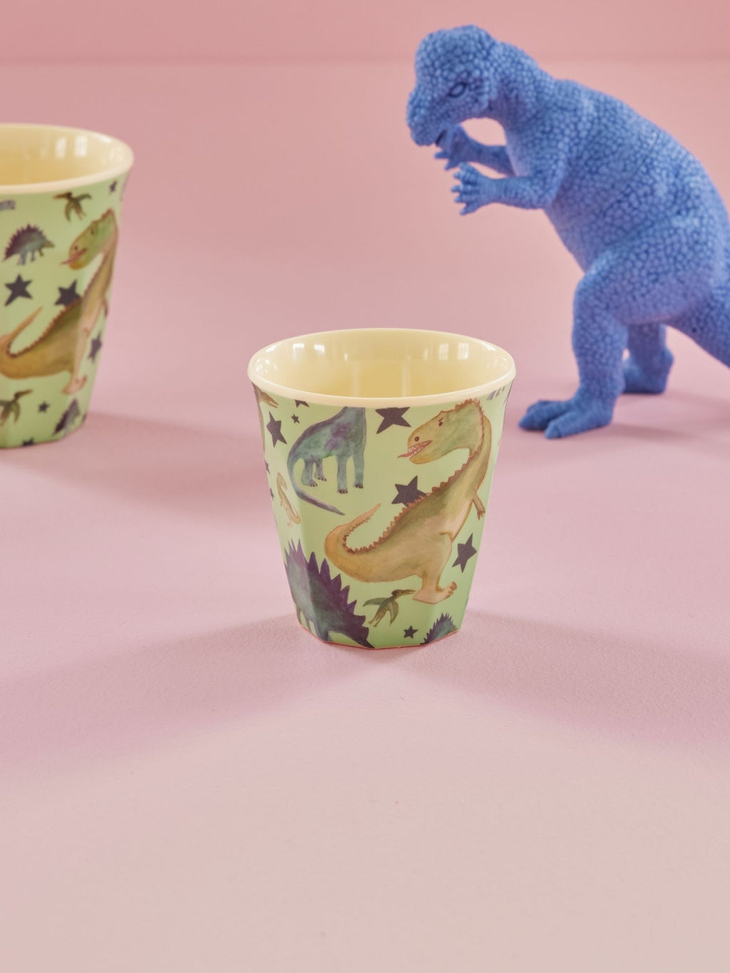 RICE Melamine Kids Cup,Dino 160ml Grønn Mix