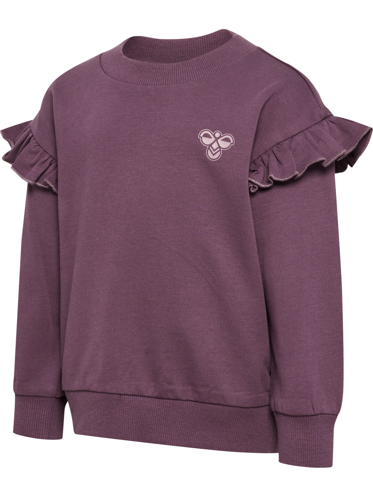 HUMMEL 0-4ÅR Loose Frill Sweatshirt Plomme